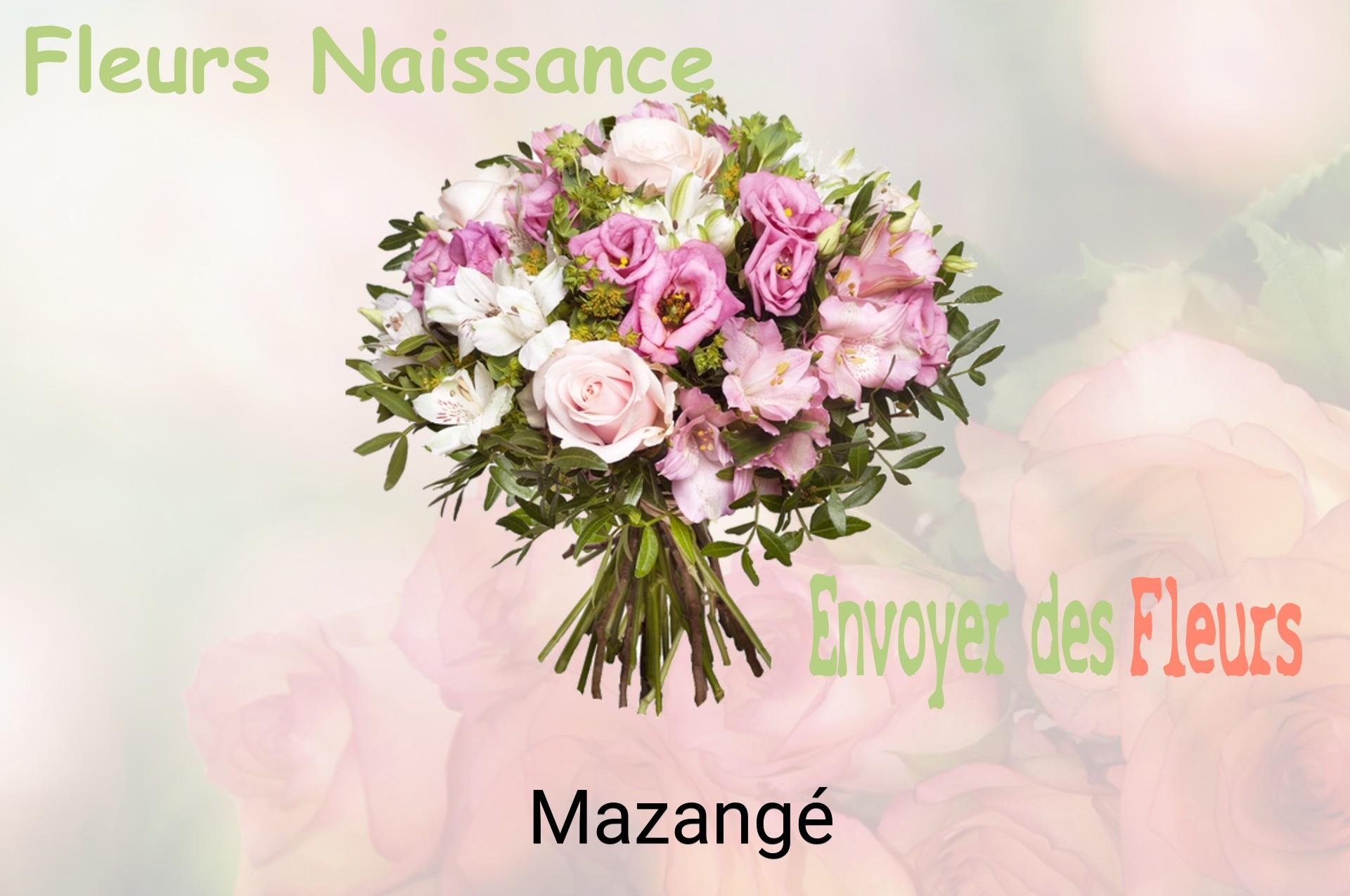 Bouquet de fleurs de naissance livré à Mazangé